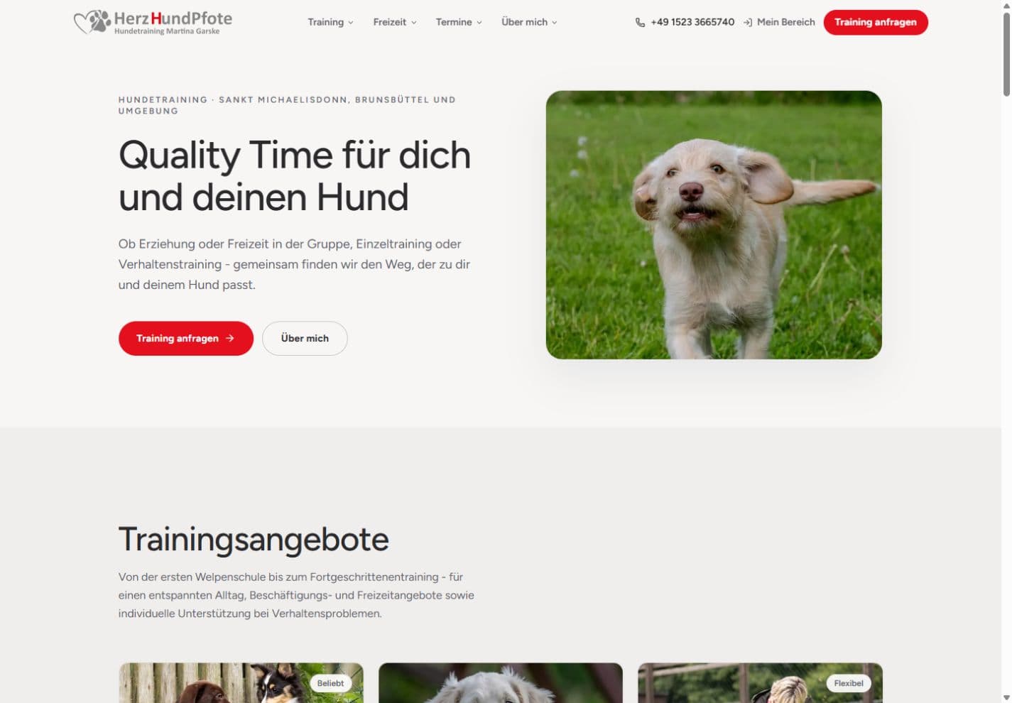 Vorschau der Website HerzHundPfote